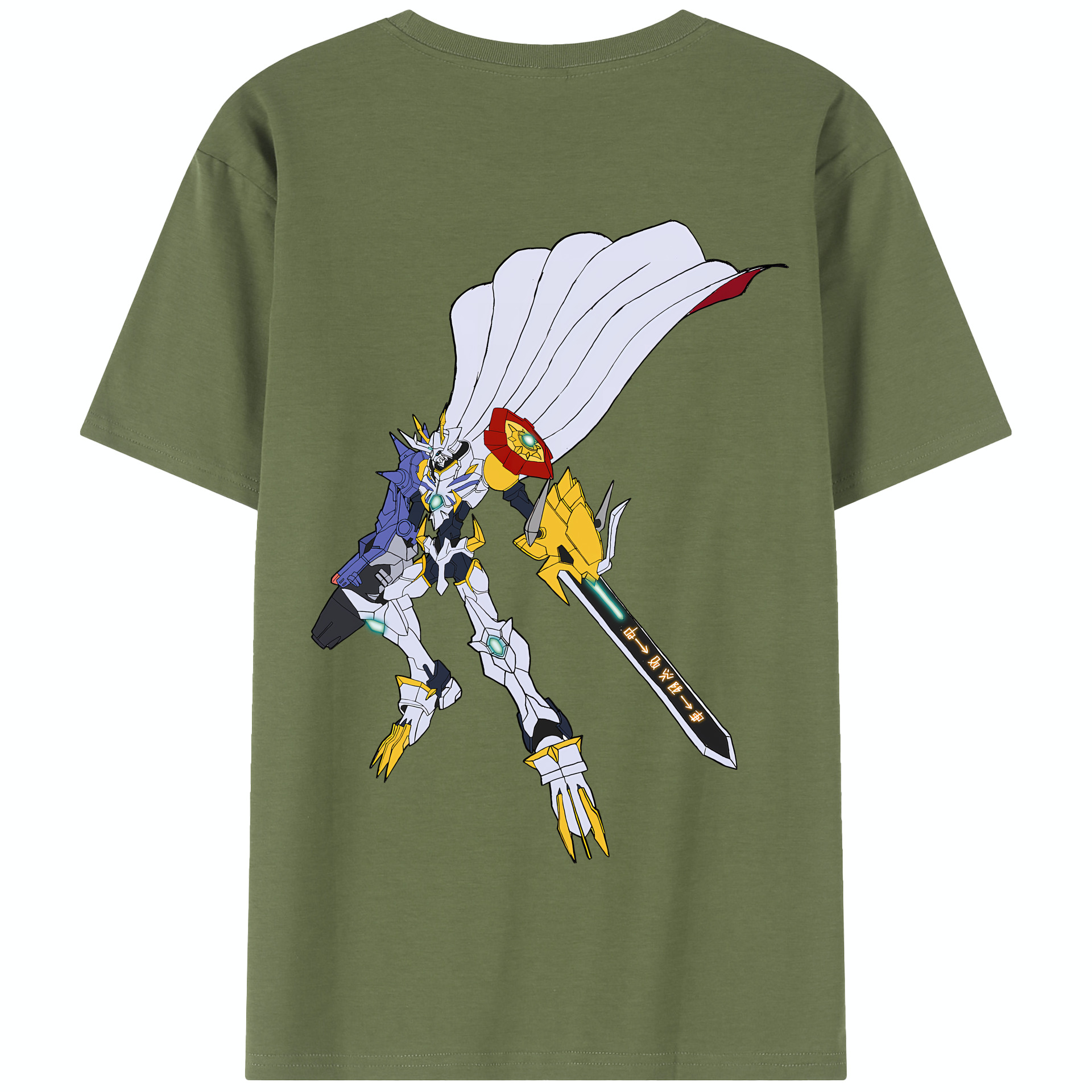（画像用） Digimon デジタルモンスター/デジモン 綿100％半袖Tシャツ（背面プリント）